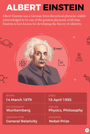 Dreamland Publications Albert Einstein Icons of Inspiration Illustrated Biography for Kids Age 6 - 12 Years - 9789358066586