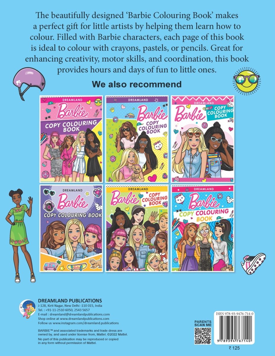 Dreamland Publications Barbie Copy Colouring Book - 9789394767140