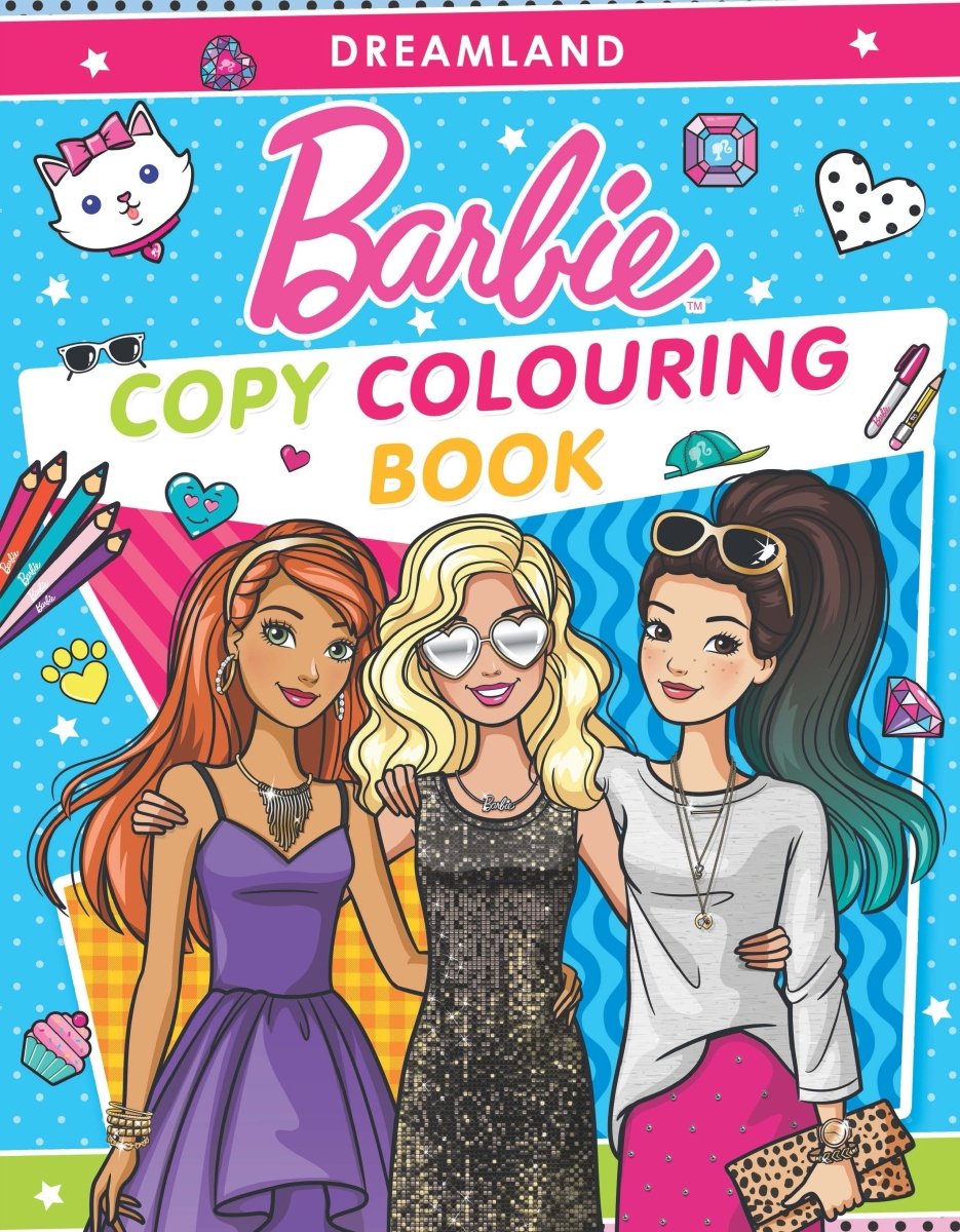 Dreamland Publications Barbie Copy Colouring Book 4 - 9789394767621
