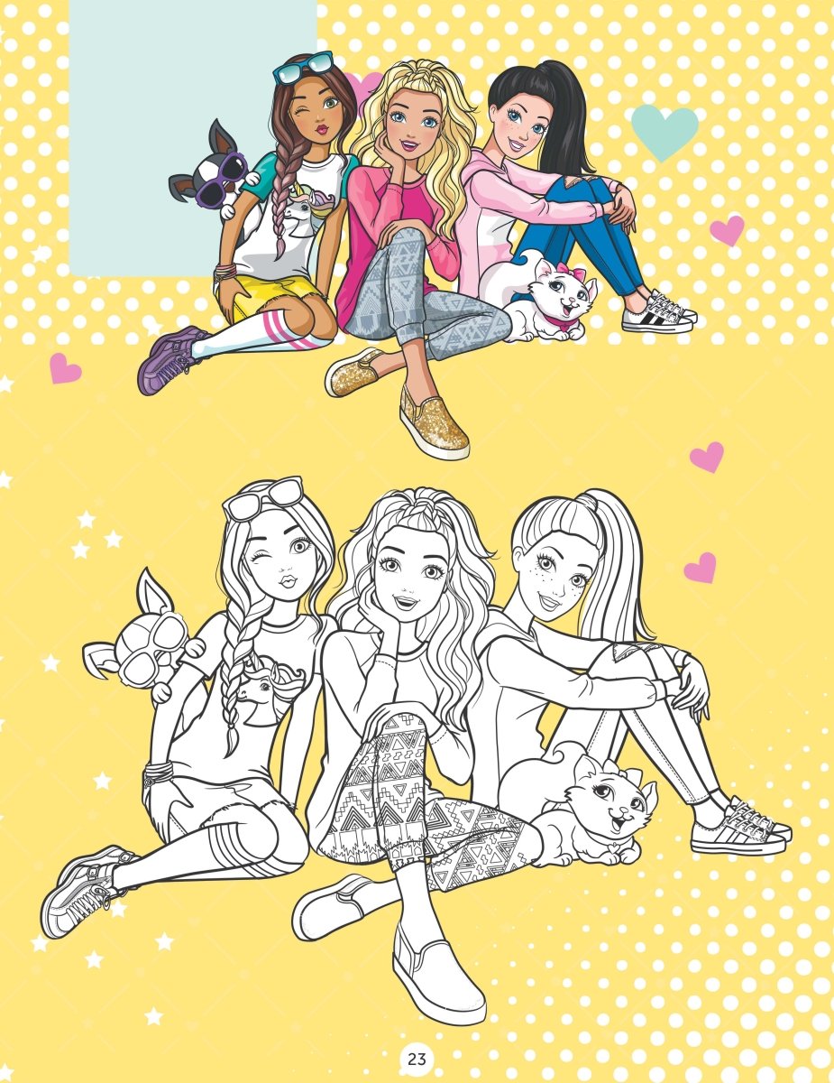 Dreamland Publications Barbie Copy Colouring Book - 9789394767904
