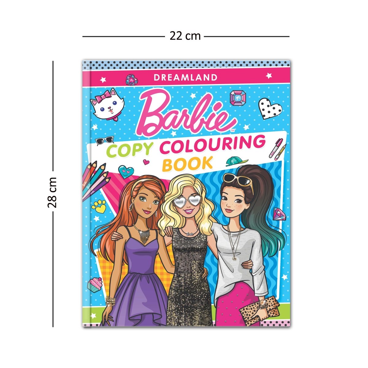 Dreamland Publications Barbie Copy Colouring Books Pack (A Pack of 6 Books) - 9789394767799