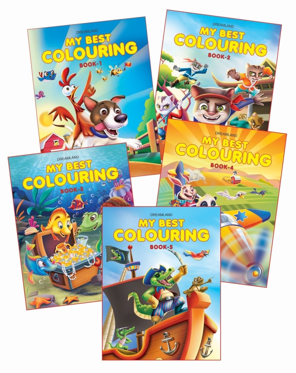 Dreamland Publications Best Colouring- Pack (5 Titles) - 9788184515985