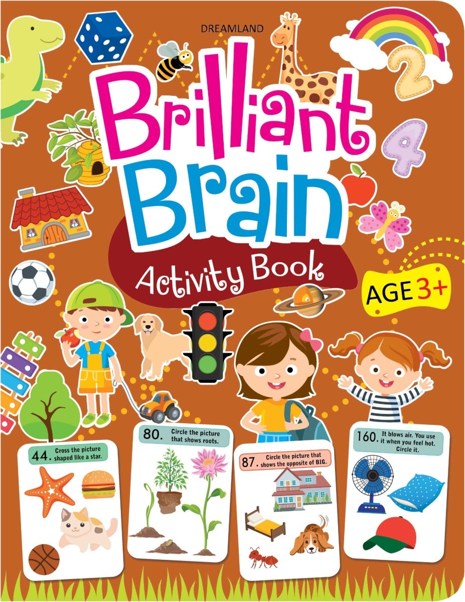 Dreamland Publications Brilliant Brain Activity Book 3+ - 9789389281019
