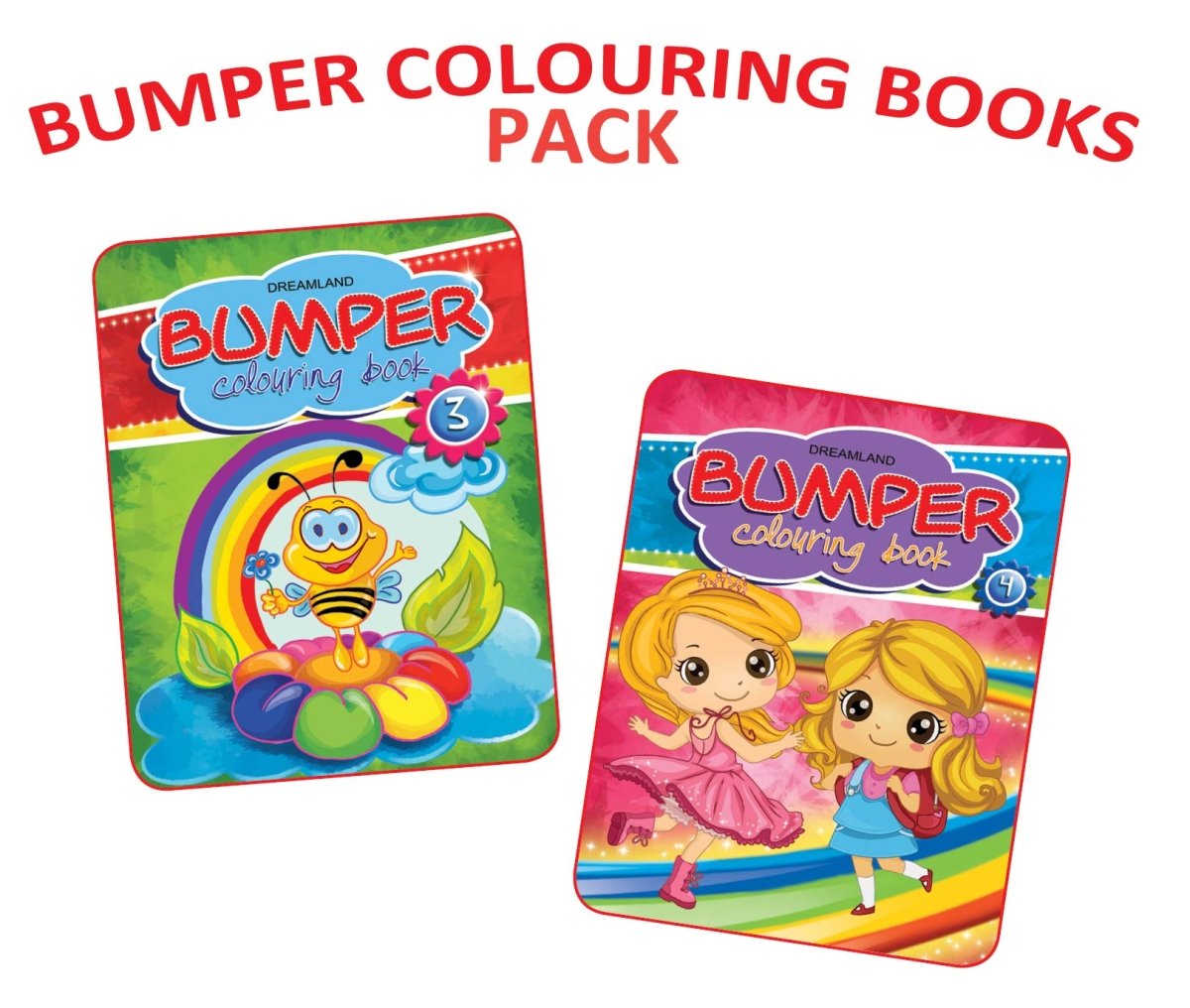 Dreamland Publications Bumper Colouring Books Pack 2 (2 Titles) - 9789350894118