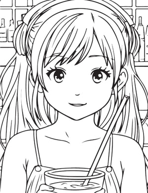 Dreamland Publications Colour Your Own Manga Book 1 With Free Manga Colouring Poster - 9789358063325