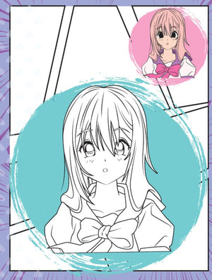 Dreamland Publications Colour Your Own Manga Book 2 With Free Manga Colouring Poster Age 4+ - 9789358065466