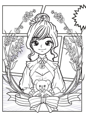 Dreamland Publications Colour Your Own Manga Book 3 With Free Manga Colouring Poster Age 4+ - 9789358062434