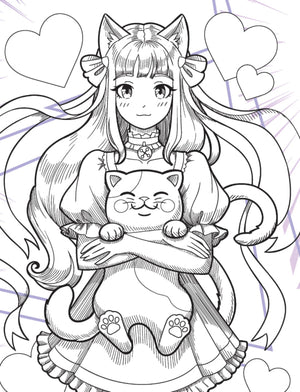 Dreamland Publications Colour Your Own Manga Book 3 With Free Manga Colouring Poster Age 4+ - 9789358062434