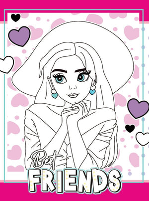 Dreamland Publications Colour Your Own Manga Book 4 With Free Manga Colouring Poster Age 4+ - 9789358062847