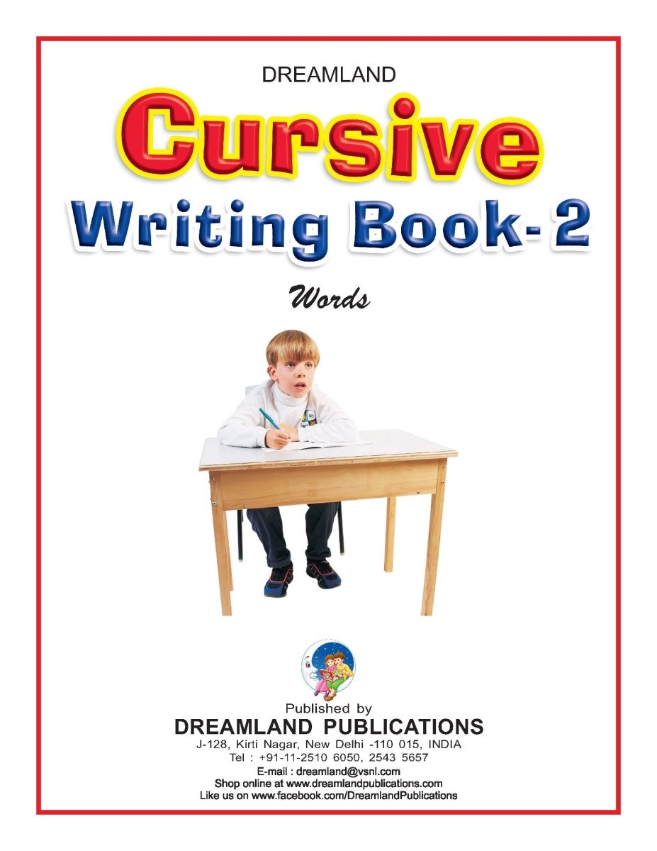 Dreamland Publications Cursive Writing Book (Words) Part 2 - 9781730127335