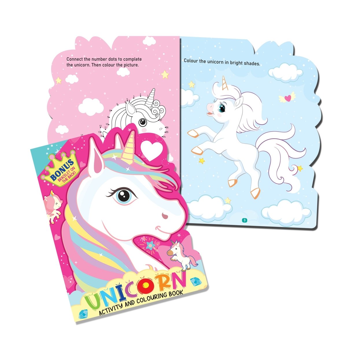 Dreamland Publications Die-cut Activity And Colouring Books Pack- A Pack of 4 Books - 9789395588935