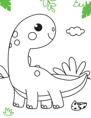 Dreamland Publications Dinosaur Neon Colour and Sticker Dots Book Over 500 Stickers - Kids Learning Books