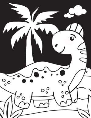 Dreamland Publications Dinosaur Neon Colour and Sticker Dots Book Over 500 Stickers - Kids Learning Books