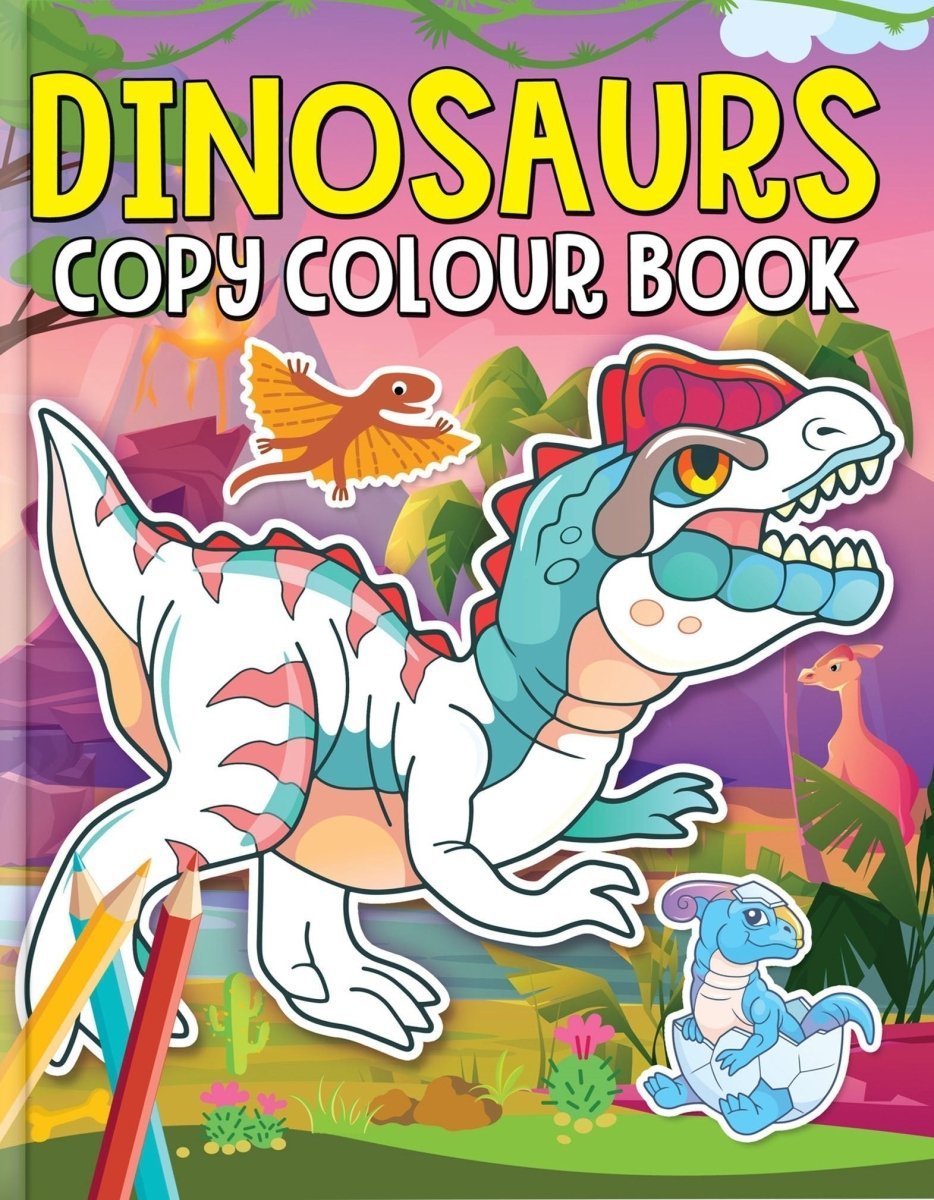 Dreamland Publications Dinosaurs Copy Colour Book - 9789388416429