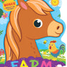 Dreamland Publications Farm Activity And Colouring Book- Die Cut Animal Shaped Book - 9789394767591