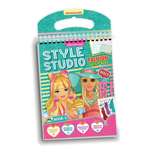 Dreamland Publications Fashion Sketch Activity Book - Sticker Book