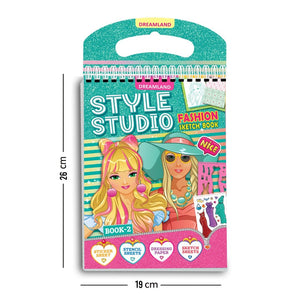 Dreamland Publications Fashion Sketch Activity Book - Sticker Book