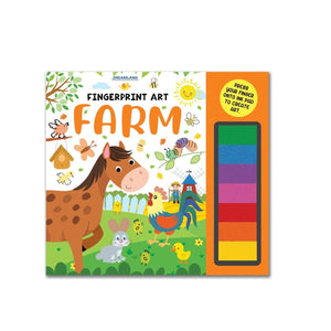 Dreamland Publications Fingerprint Art Activity Book For Children- Farm With Thumbprint Gadget - 9789395588201