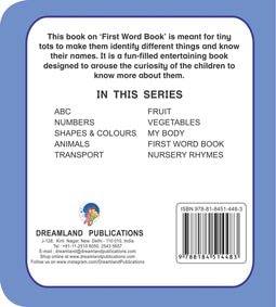Dreamland Publications First Padded Board Book - First Word Book - 9788184514483