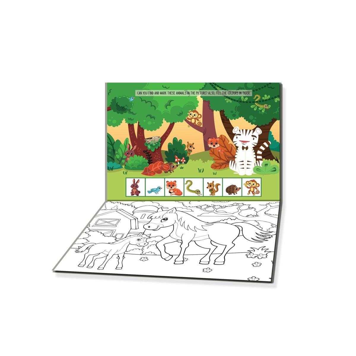 Dreamland Publications Fun with Animals Activity & Coloring - 9789394767881