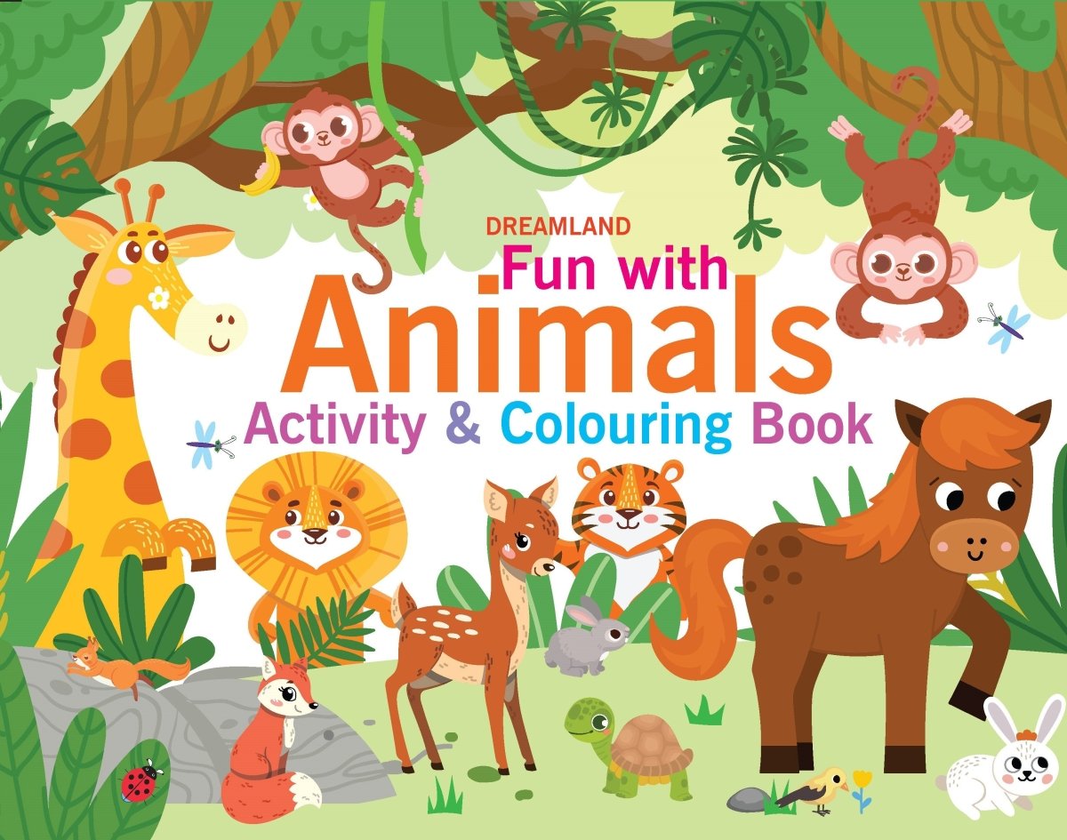 Dreamland Publications Fun with Animals Activity & Coloring - 9789394767881