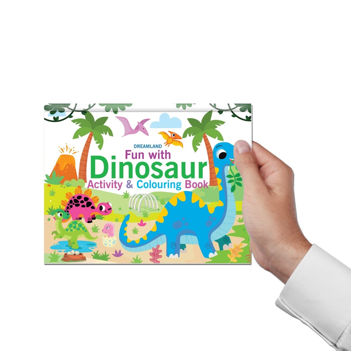 Dreamland Publications Fun With Dinosaur Activity & Coloring - 9789395406000