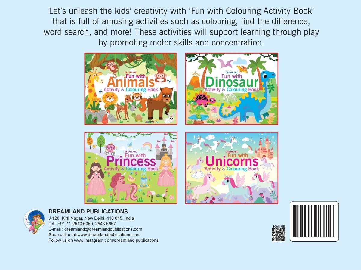 Dreamland Publications Fun With Princess Activity & Coloring - 9789395406017