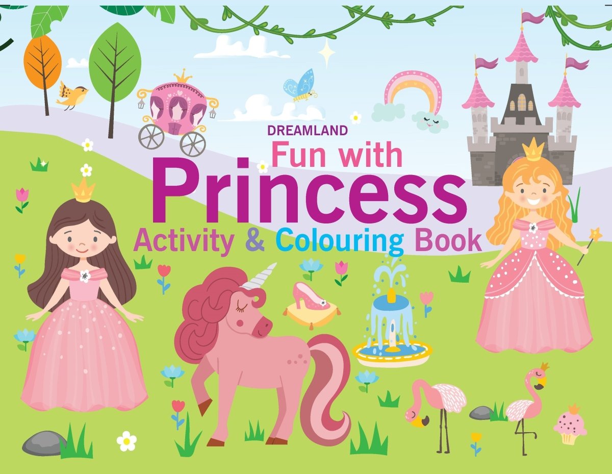 Dreamland Publications Fun With Princess Activity & Coloring - 9789395406017