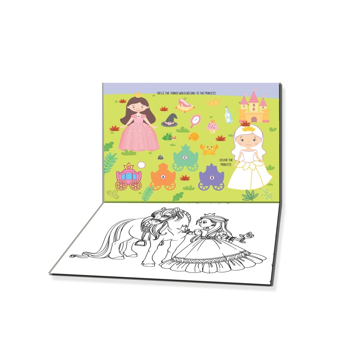 Dreamland Publications Fun With Princess Activity & Coloring - 9789395406017