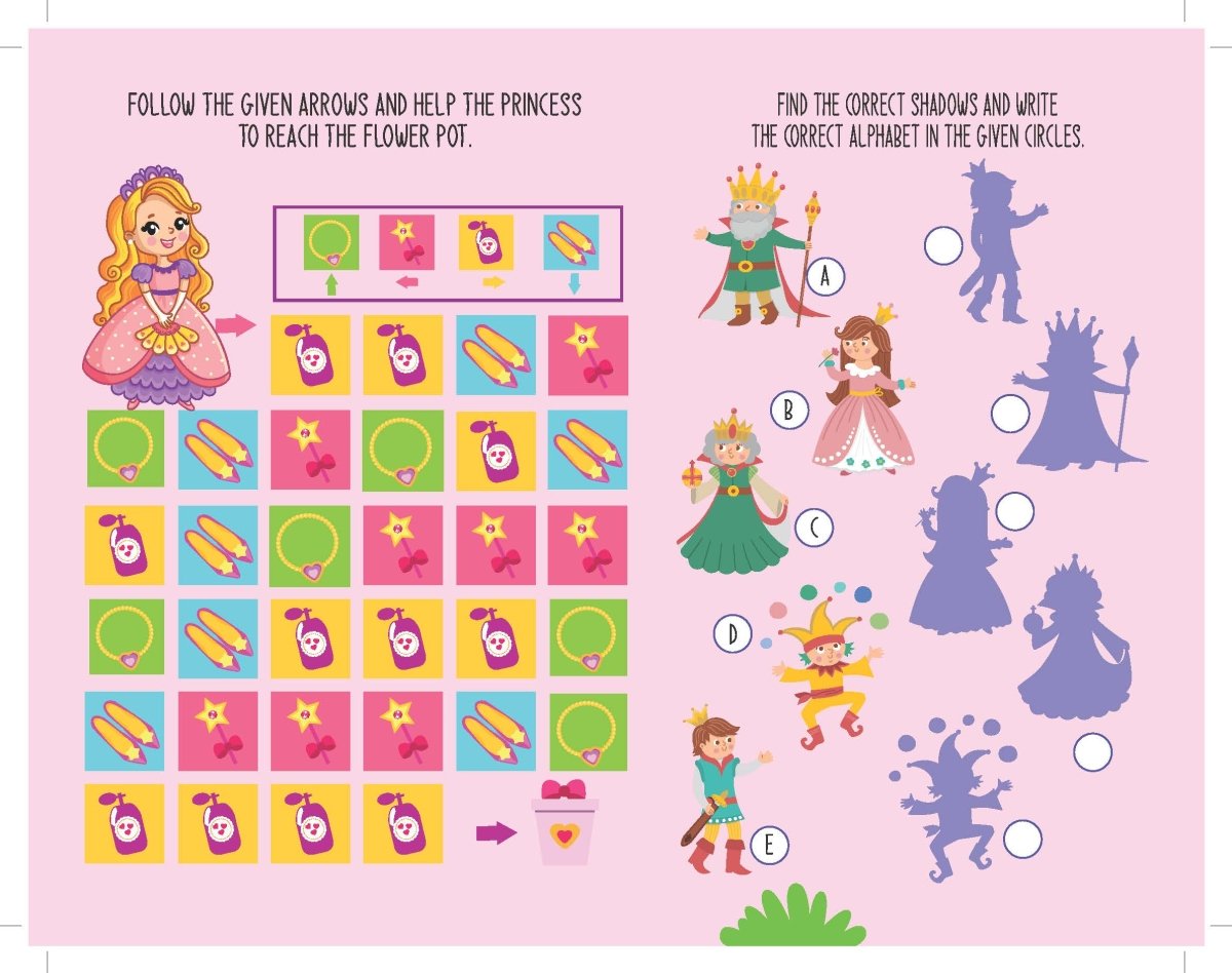 Dreamland Publications Fun With Princess Activity & Coloring - 9789395406017