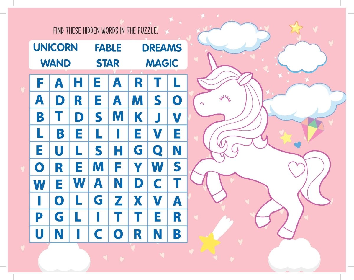 Dreamland Publications Fun With Unicorns Activity & Coloring - 9789395406024