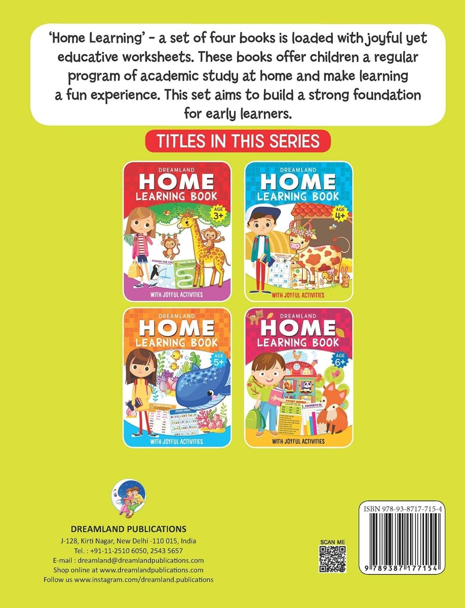 Dreamland Publications Home Learning Book With Joyful Activities - 4+ - 9789387177154