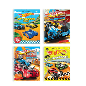 Dreamland Publications Hot Wheels Colouring And Activity Boos Pack ( A Pack of 4) - 9789394767737