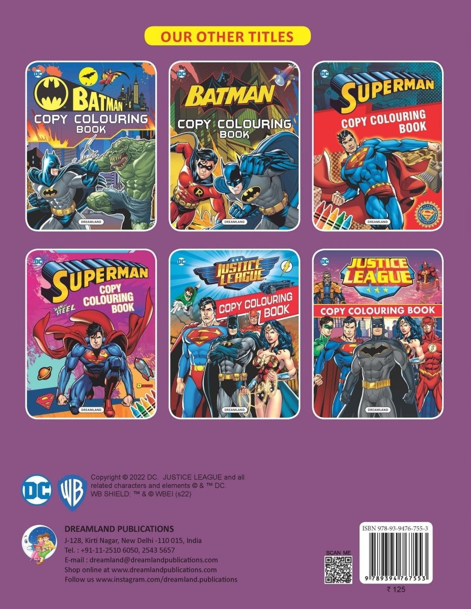 Dreamland Publications Justice League Copy Coloring Book 1 - 9789394767553