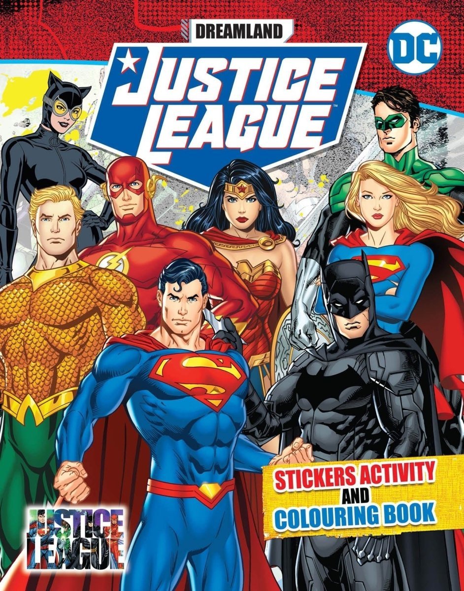 Dreamland Publications Justice League Stickers Activity And Colouring Book - 9789394767942