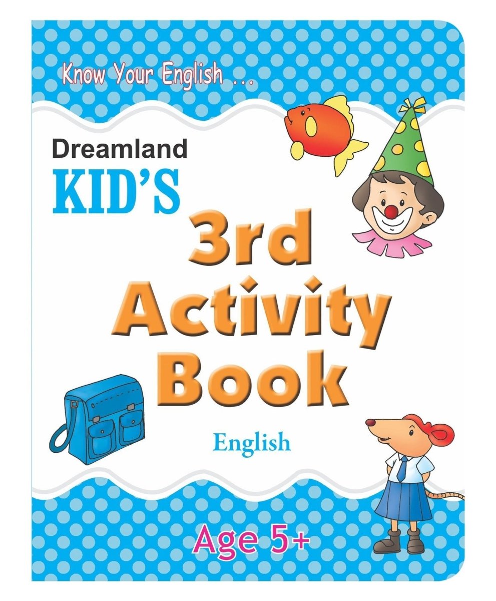 Dreamland Publications Kid's 3rd Activity Book- English - 9788184513776