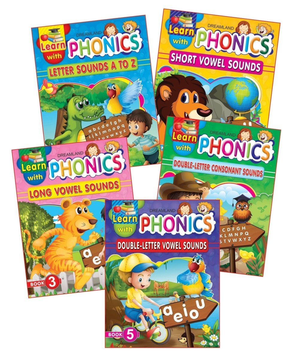 Dreamland Publications Learn With Phonics Book- Pack (5 Titles) - 9789350898024