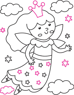 Dreamland Publications Little Fairy Neon Colour and Sticker Dots Book Over 500 Stickers - Kids Learning Books
