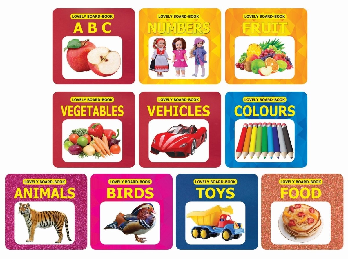 Dreamland Publications Lovely Board Books Gift Pack (10 Titles) - 9788184511598