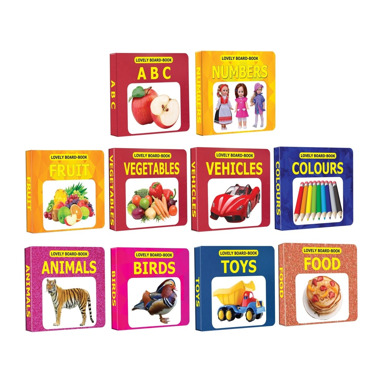 Dreamland Publications Lovely Board Books Gift Pack (10 Titles) - 9788184511598