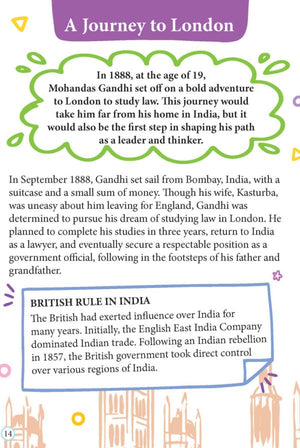 Dreamland Publications Mahatma Gandhi Icons of Inspiration Illustrated Biography for Kids Age 6 - 12 Years - 9789358069747