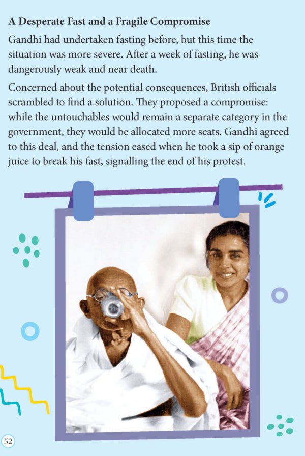 Dreamland Publications Mahatma Gandhi Icons of Inspiration Illustrated Biography for Kids Age 6 - 12 Years - 9789358069747