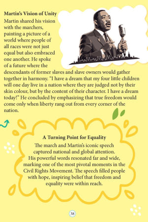 Dreamland Publications Martin Luther King Icons of Inspiration Illustrated Biography for Kids Age 6 - 12 Years - 9789358069181