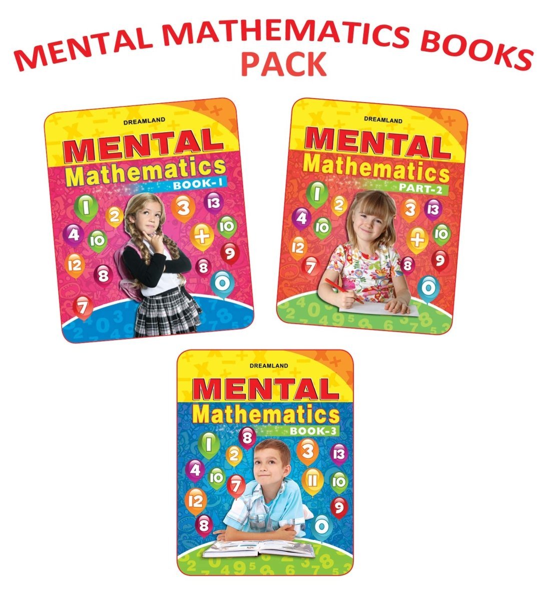 Dreamland Publications Mental Mathematics (Set -2 ,Book 1,2,3) - 9789350893302