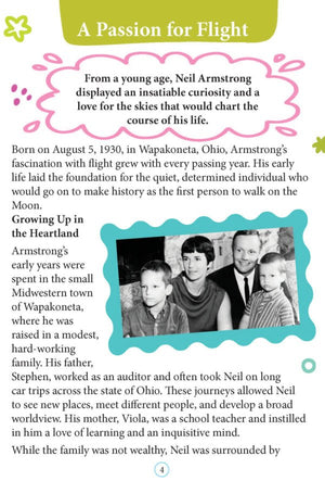Dreamland Publications Neil Armstrong Icons of Inspiration Illustrated Biography for Kids Age 6 - 12 Years - 9789358063547