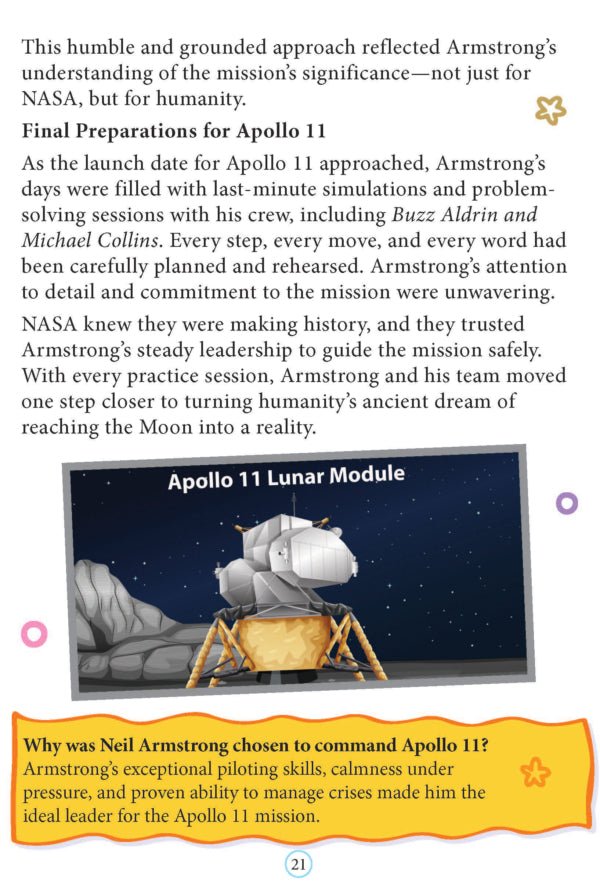 Dreamland Publications Neil Armstrong Icons of Inspiration Illustrated Biography for Kids Age 6 - 12 Years - 9789358063547