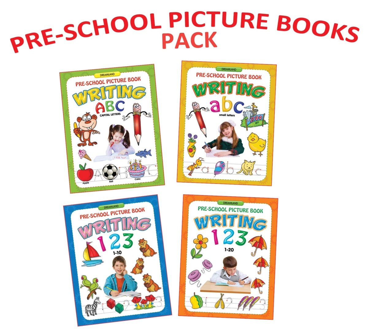 Dreamland Publications Pre- School Picture Books - Alphabet And Number Writing Pack - 9789387177611