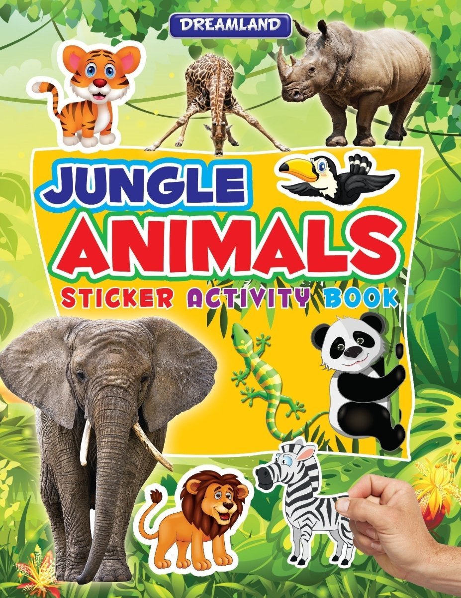 Dreamland Publications Sticker Activity Book- Jungle Animals - 9789350896792
