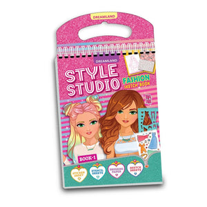 Dreamland Publications Style Studio Fashion Sketch Book - Creative Fun - Sticker Book