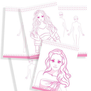 Dreamland Publications Style Studio Fashion Sketch Book - Creative Fun - Sticker Book